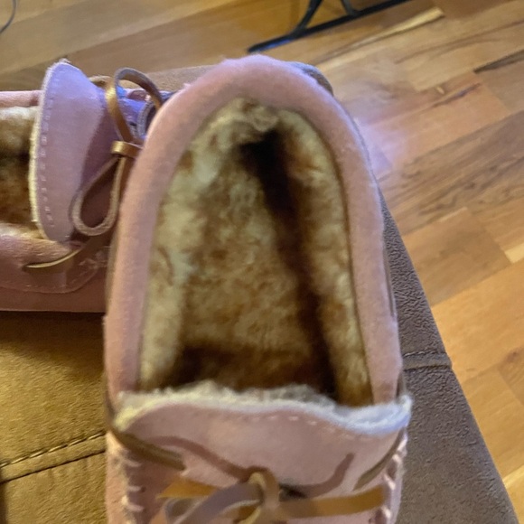 Norty pink lined slippers kids size 13 like new - Picture 4 of 5